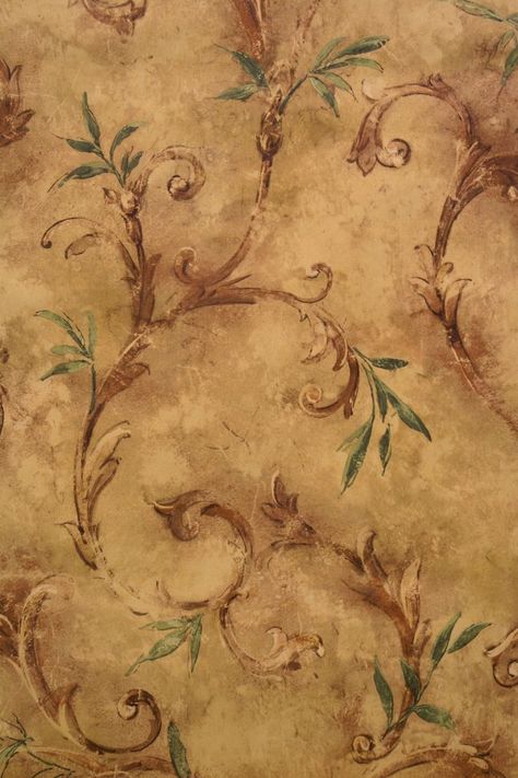 tuscan+patterns | FORMAL FAUX GOLD TUSCANY WALLPAPER - 305A 304E ... Tuscany Decor Tuscan Style, Wallpaper And Molding, Tuscany Wallpaper, Tuscan Wallpaper, Florida Home Interior, Tuscany Aesthetic, How To Paint Walls, Wallpaper Border Kitchen, Southern Decorating