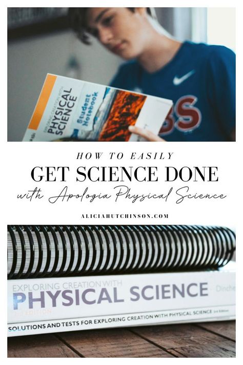 Apologia Physical Science, Science Unit Studies, Homeschool High School Curriculum, Science Text, Homeschooling Curriculum, High School Curriculum, Homeschool Teacher, Homeschool Tips, Homeschool Inspiration