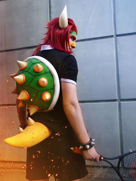 Human Bowser Cosplay, Bowser And Peach Costume, Bowser As A Human, Bowser Cosplay Male, Bowser Outfit, Human Bowser, Bowser Cosplay, Cosplay 2022, Bowser Costume