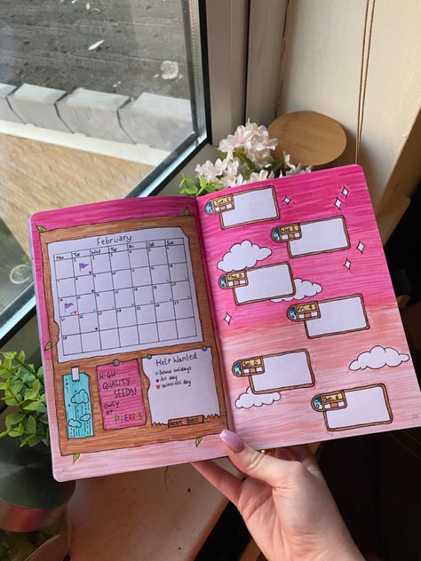 Cute Diy Journal Covers, Stardew Valley Journal Ideas, Stardew Valley Bullet Journal, Stardew Valley Drawings, Stardew Valley Crafts, Stardew Valley Journal, Stardew Valley Planner, Stardew Valley Decoration Ideas, Gaming Journal