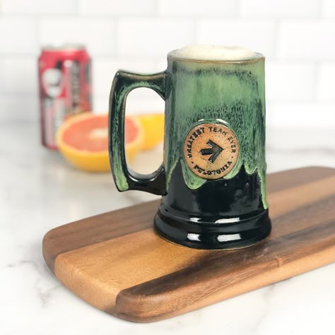 Ceramic Beer Mug Handmade Pottery, Beer Mug Designs, Beer Stein Pottery, Pottery Beer Mugs, Pottery Beer Stein, Ceramic Beer Stein, Ceramic Beer Mug, Mens Mugs, Cane Products