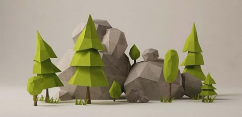 동화 삽화, Low Poly Games, Polygon Art, Art Appliqué, Low Poly Art, Low Poly Models, 3d Modelle, Low Poly 3d, 3d Modelling