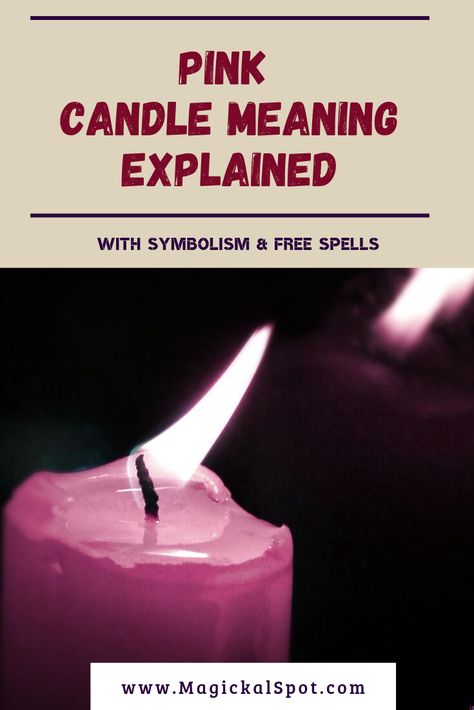 Here's everything you need to know about the Pink Candle Meaning and Symbolism. I've also included a simple Love Spell, a spell to fix a broken relationship and a friend attraction spell with pink candles. Enjoy! #pinkcandle #candlemagic #witch #witchcraft Pink Candle Meaning, Pink Candle Magic, Witchcraft Candle Magic, Light Pink Candles, Wicca Love Spell, Medicinal Weeds, Candle Meaning, Love Spell Candle, Candle Magic Spells