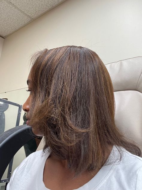 Chocolate Brown Highlights Black Women, Chocolate Brown Natural Hair, Chocolate Brown Curly Hair, Dark Brown Natural Hair, Brown Natural Hair, Natural Hair Bob Cut, Chocolate Brown Highlights, Natural Hair Bob, Natural Brown Hair