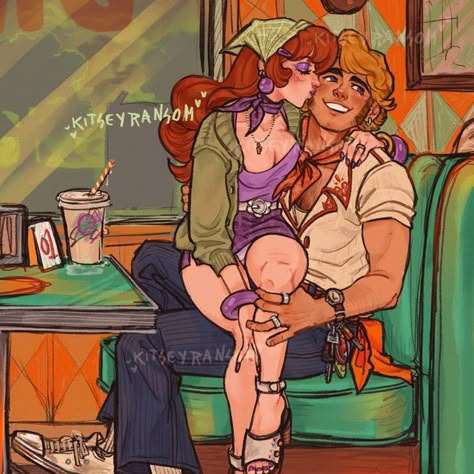 Daphne Fanart Scooby Doo, Scooby Doo Daphne Fanart, Fred Scooby Doo Fanart, Mystery Incorporated Fanart, Scooby Doo Poly, Daphne Scooby Doo Fanart, Scooby Doo Polycule, Shaggy Scooby Doo Fanart, Shaggy Rogers Fanart