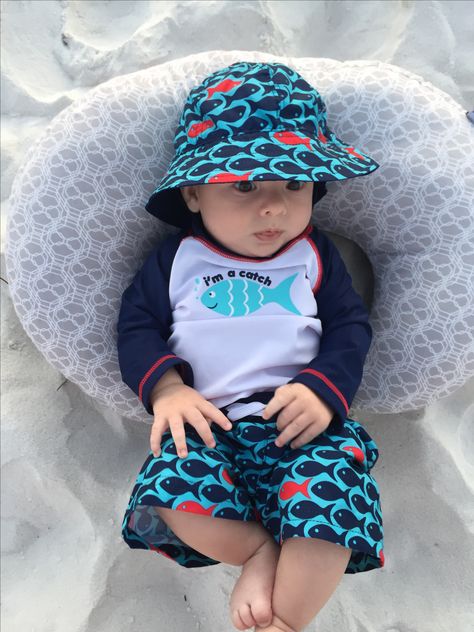 Newborn Baby Boy Clothes Summer, Baby Boy Swimwear, Baby Vacation, Baby Boy Summer, Summer Baby Clothes, Baby Boy Clothes Newborn, Korean Babies, Baby Swimming