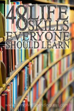 Do you have the skills it takes to be an adult? It's easy to get so wrapped up in all the must-dos and should-dos of life that we don't always take the time to consider whether we are really the kind of person we want to be. Don't miss this massive list of the 48 life skills EVERYONE should learn--which ones do you still need to work on? Important Life Lessons, Skills To Learn, Online Education, Survival Tips, Useful Life Hacks, Survival Skills, Binders, Online Learning, Life Skills