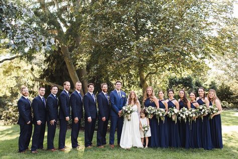 Blue Wedding Party, Dark Blue Wedding, Wedding Stage Design, Green Wedding Colors, Blue Green Gold, Future Wedding Plans, Navy Blue Wedding, Blue Bridal, Navy Wedding