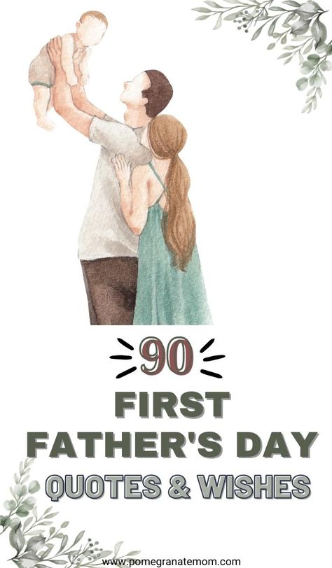 90+ Deeply Touching Happy First Father's Day Quotes And Messages via @pomegranatemom Fathers Day Wuotes, Father’s Day Quote, First Fathers Day Quotes, Father Day Quotes, Happy Fathers Day Poems, Great Dad Quotes, Fathers Day Message, Fathers Day Captions, Happy First Fathers Day