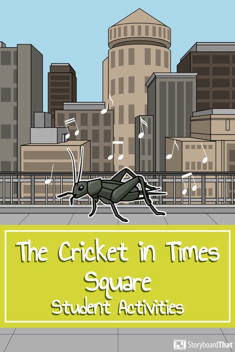 Cricket In Times Square Activities Free, Cricket In Times Square Activities, The Cricket In Times Square, Square Activities, Cricket In Times Square, School Book Fair, Classical Homeschool, Sequence Of Events, Digital Literacy