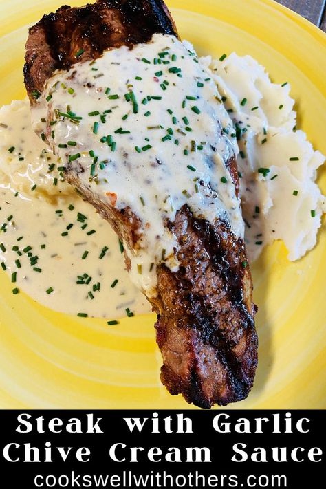 steak with cream sauce Mexican Cream Sauce, Cream Sauce For Steak, Steak Cream Sauce, Pepper Sauce For Steak, Sauce For Steak, Dijon Cream Sauce, Steak Sauce Recipes, Garlic Cream Sauce, Cream Sauce Recipes