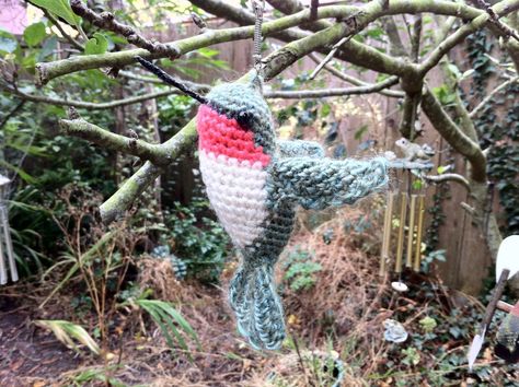 Crochet Insects, Hummingbird Crochet, Hummingbird Pattern, Crochet Bird Patterns, Foundation Single Crochet, Crochet Birds, Fun Crochet Projects, Crochet Animal Patterns, Bird Patterns