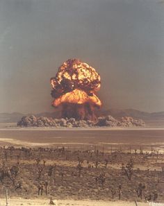 Atomic Republic: Vintage Images From US Nuclear Tests - 11kt, Nevada Test Site, 14.Sep.1957 Nuclear Test, Rpg Map, Fallout New Vegas, E Mc2, Atomic Age, Mad Max, Colour Photograph, Miyazaki, Post Apocalyptic