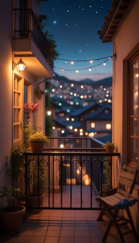 Night Balcony, Animals Jewelry, Castlevania Wallpaper, Blurred Lines, Beautiful Wallpapers Backgrounds, Balcony Design, Beautiful Scenery Nature, Dreamy Art, Jewelry Brand