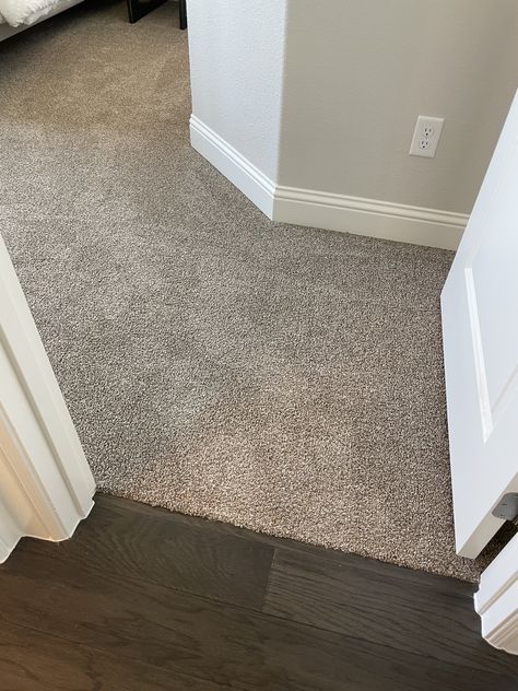 2nd Floor Carpet Ideas, Neutral Bedroom Carpet Colors, Carpet And Vinyl Floor Combination, Carpet Color Ideas Bedroom, Carpet For Dark Wood Floor, Carpet For Grey Walls, Greige Carpet Living Room, Carpet Upstairs Bedrooms, Carpet And Laminate Together