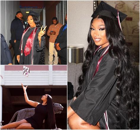 #MeganTheeStallion graduated with her bachelor's degree in health administration from Texas Southern University over the weekend. Congratulations Megan! Bachelors Degree Aesthetic, Texas Southern University, Hbcu Grad, Looks Quotes, Southern University, Bachelor's Degree, Thee Stallion, Health Administration, Dream Vision Board