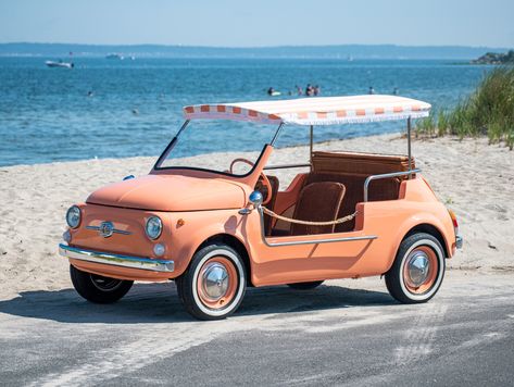 Fiat Jolly 500, Fiat 500 Jolly, Fiat Jolly, Fiat 500 Vintage, Beach Rides, Used Mercedes Benz, Used Porsche, Beach Cars, Microcar