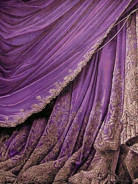 Purple Kingdom Aesthetic, Glamour Bard Aesthetic Dnd, Plum Purple Aesthetic, Royal Purple Aesthetic, Purple Places, Purple Academia, Paper Curtain, Purple Royalty, Tiefling Bard