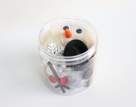 Snowman Playdough Kit, Holiday Sensory Kit, Build a Snowman Jar, Kids Stocking Stuffers, Christmas Playdough Kit, Snow Playdough - Etsy Play Doh Snowman, Christmas Sensory Kit, Winter Playdough Ideas, Christmas Playdough Kit, Playdough Snowman Kit, Snowman Playdough Kit, Snow Playdough, Snowman Playdough, Playdough Snowman