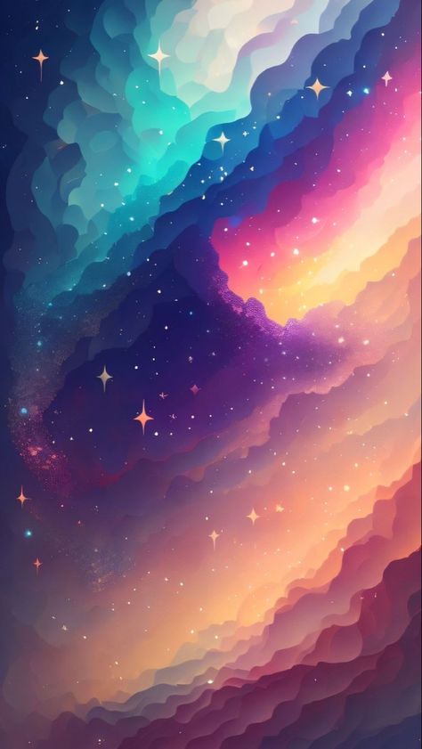 Space Wallpaper Aesthetic Ipad, Space Background Illustration, Light In The Dark Art, Simple Phone Wallpaper, Cool Fanart, Stars Anime, Dreamy Background, Wallpaper Estetika, Wallpaper Collage