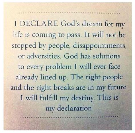 I Declare, All I Ever Wanted, Faith Inspiration, Spiritual Inspiration, Verse Quotes, Faith In God, The Source, Trust God, Way Of Life