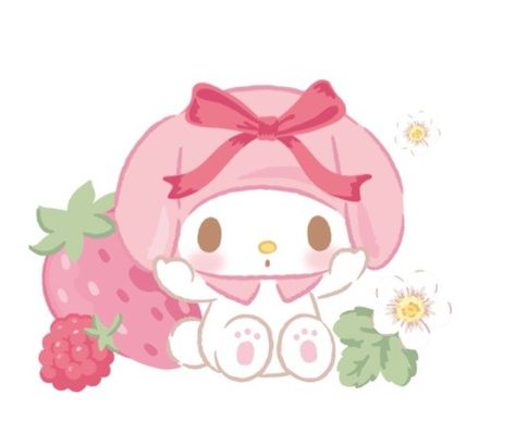 Sanrio Highlight Covers, Loly Sanrio, My Melody Drawing, Sanrio Fanart, Aesthetic My Melody, My Melody Aesthetic, My Melody Strawberry, My Melody Cute, My Melody Wallpaper