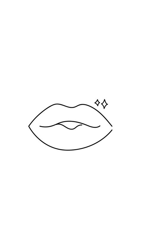 #lineart #mouth #art #highlightsinstagram Lips Simple Drawing, Makeup Line Art, Lips Line Art, Mouth Art, Lipstick Kiss, Highlights Instagram, Instagram Makeup, How To Line Lips, Line Illustration