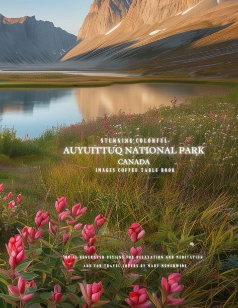 Stunning Colorful Auyuittuq National Park Canada Images Coffee Table Book: 40 AI-Generated Designs for Relaxation and Meditation and for Travel Lovers: Momerwids, Mary: 9798329184174: Amazon.com: Books Auyuittuq National Park, Photography Coffee, Canada National Parks, Canada Images, Coffee Table Book, Table Books, Travel Lover, Coffee Table Books, National Park