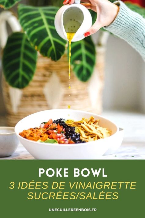 3 recettes de vinaigrette poke bowl 2 Pokemon Bowl, Poke Sauce Recipes, Budha Bowl, Budha Bowls, Plats Healthy, Poke Bowls, One Pot Pasta, Poke Bowl, Buddha Bowl