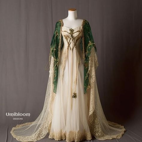 Elven Fairy, Elven Dress, Elf Dress, Fair Outfits, Old Fashion Dresses, Fantasy Dresses, Couture Mode, Fantasy Gowns, Fairytale Dress