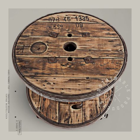 Wooden cable reel