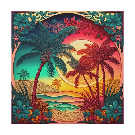 This beautiful wood wall art is a great way to add a reminder of your favorite beach vacation to any room. Featuring colorful palm trees, sand dunes, and a calming ocean in the background, this wood wall art captures the essence of a beach paradise. The vibrant colors and intricate details bring a touch of the tropics to any wall, creating a relaxed and inviting atmosphere. Perfect for a beach-themed room or a reminder of a special vacation, this wood wall art is sure to bring a bit of sunshine Palm Tree Beach, House Wood, Palm Trees Beach, Cool Wall Art, Themed Room, Beach Paradise, Hrithik Roshan, Fun Art, Beach Wall Art