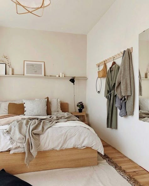 Ikea Bedroom Ideas, Ikea Malm Bed, Bedroom Ideas For Teenage Girl Rooms, Malm Bed, Small Bedroom Storage, Aesthetic Bedroom Ideas, Bedroom Ideas Aesthetic, Ikea Bedroom, Minimalist Bedroom Design