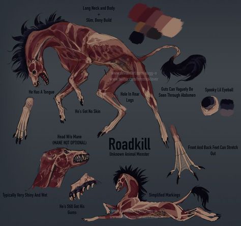 Mythical Animal, Monster Concept Art, Creature Drawings, Fantasy Creatures Art, Scary Art, Poses References, Mythical Creatures Art, Monster Design, Creepy Art