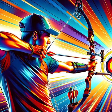 Types of Archery : Exploring the Exciting Archery Olympics, Archery Drawing, Archery Field, Field Archery, Olympic Shooting, Olympic Archery, Archery Sport, 3d Archery, Target Archery