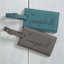 Practical Wedding Gifts, Luggage Tags Wedding, Teal Bag, Charcoal Bags, Stylish Name, Personalized Luggage, Leather Luggage Tags, Leather Luggage, Bag Tag