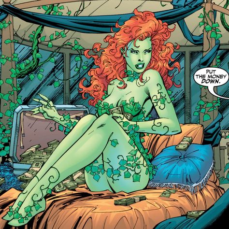 Red Head Cartoon, Poison Ivy Comic, Dc Poison Ivy, Poison Ivy Dc Comics, Ivy Costume, Poison Ivy Cosplay, Poison Ivy Costumes, Poison Ivy Batman, Bd Art