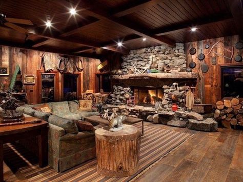 Post Frame Homes, Antique Wagon Wheels, Antique Wagon, Luxury Ranch, Ranches For Sale, Hunting Cabin, Lodge Cabin, Hotel Room Design, Hunting Lodge