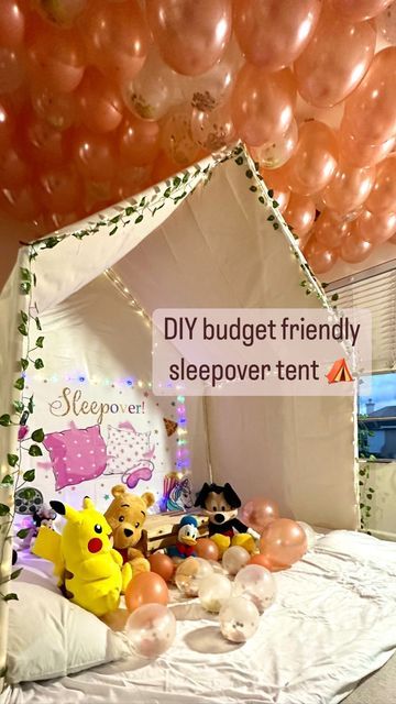 Shweta Thota on Instagram: "So here are the details on the sleepover tent we planned for kiddos birthday! Material needed From @homedepot Pipes ⛺️ pipes 1/2 inch 10feet - 10 count ⛺️ pipe cutter Connectors: ⛺️ 90 Deg Ell w/side outlet 1/2 inch - 6 count ⛺️45 deg elbow 1/2 inch- 4 count ⛺️ Tee 1/2 inch - 4 count ⛺️ 2 inch pipe ( to connect 45 deg and tee) - 4 count Canvas cloth - @amazon . 5’x20’. I got it for packing our mattress. But it was perfect for the tent. Backdrop , fairy lights , Tent Backdrop, Sleepover Tents, The Sleepover, Kids Sleepover, Fabric Draping, Diy Birthday Decorations, 10 Count, Top Ideas, Sleepover Party