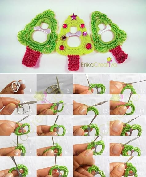 Pull Tab Crochet Patterns, Pop Can Tab Crafts, Bottle Tab Crochet, Pull Tab Crochet, Pull Tab Crafts, Crochet With Soda Tab, Soda Can Tab Crochet, How To Make A Pop Tab Chain, Pop Tab Crochet