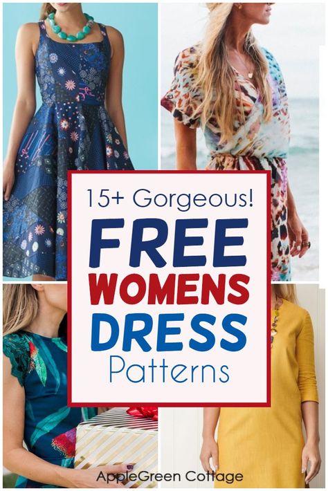 Womens Dress Patterns, Women's Dress Patterns, Free Dress Patterns For Women, Dress Patterns For Women, Sew A Dress, Raglan Dress, Summer Dress Sewing Patterns, Robe Diy, Dress Sewing Patterns Free