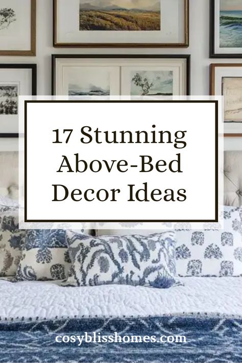 Ready to spice up your bedroom? Check out these 17 stunning above-bed decor ideas! From creating a captivating gallery wall to incorporating unique oversized art or vintage treasures, these tips will help you transform that boring blank space above your bed into a personal retreat. You don't have to settle for the ordinary when you can express your creativity and individuality! Elevate your room's decor with pieces that reflect your personality and style. Let's make your bedroom a haven of artsy inspiration today! Large Artwork Over Bed, Ideas For Wall Above Bed, Oversized Art Bedroom, Over Headboard Decor Ideas Wall Art, Art For Bedroom Walls Above Bed, Over Bed Decor Ideas, Over Headboard Decor, Over Headboard Decor Ideas, Bedroom Wall Ideas Above Bed