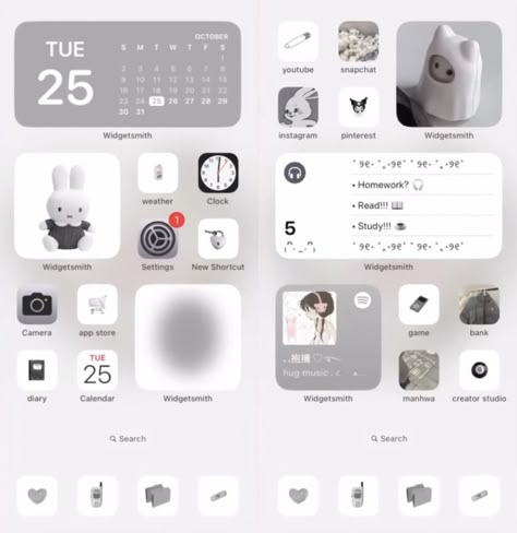 daisy choi aesthetic white soft grey aura kawaii basic new jeans silver daiz korean Widget Grey Aesthetic, Widgets For White Wallpaper, White Phone Layout Ideas, Iphone Layout White, White Aesthetic Phone Theme, Basic Phone Theme, White Layout Iphone, White Layouts Aesthetic, Grey Aura Aesthetic