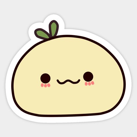 Cute Drawing Ideas For Stickers, Kawai Sticker Ideas, Sticker Ideas Easy, Mochi Cartoon Cute, Stickers For Messages, Mochi Drawing, Sticker Design Aesthetic, Cute Stickers For Instagram, Mochi Sticker