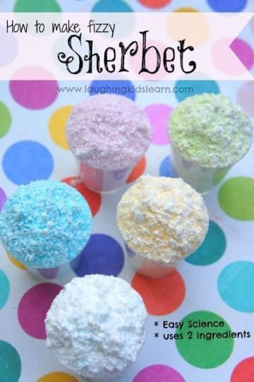 Fizzy Sherbet, How To Make Sherbet, Kitchen Science Experiments, Granitas, Kitchen Science, Science Party, Science Activity, Easy Science, Science Experiments Kids