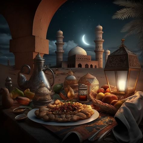 Ramadan Kareem Backgrounds, Middle Eastern Interior Design, Ramadan Pics, Ramzan Sehri, Ramadan Wallpapers, Ramzan 2023, Painting Aesthetics, Arab Vibes, Iftar Recipe