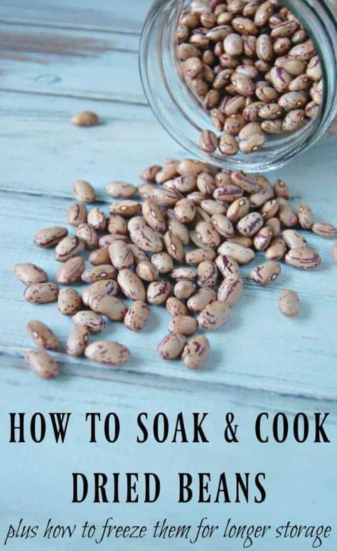 Freeze Beans, Crunchy Food, How To Soak Beans, Cooking Dried Beans, Food Eating, Dry Beans, Cold Sores Remedies, How To Cook Beans, Food Info