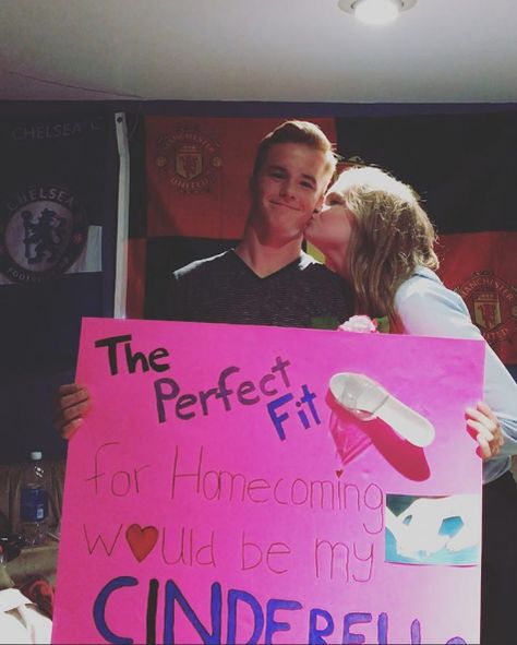 cinderella homecoming proposal Cinderella Promposal, Cinderella Hoco Proposal, Cinderella Proposal, Hoco Posters, Cinderella Prom, Homecoming Poster Ideas, Homecoming Poster, Prom Posters, Dance Proposals