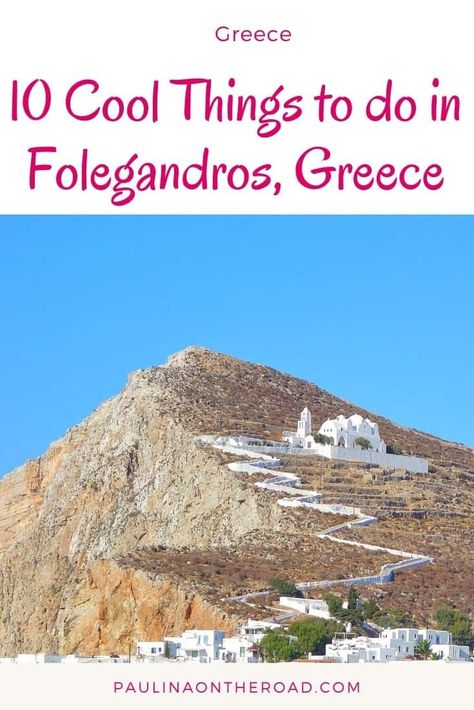 Are you wondering what to do in Folegandros, Greece? Explore this less known Cycladic island in Greece and fall in love with its gorgeous beaches and tasty food. Indeed Folegandros' beaches are some of the prettiest and secluded beaches of all Greek islands. This visitor guide takes you to the best hotels in Folegandros, where to eat and best beaches on this Cycladic island. Enjoy one of the prettiest and lesser-known Greek islands. #folegandros #greece #folegandrosgreece #europe #cycladicisland Greece Culture, Backpacking Spain, Greece Food, Spain Culture, Greece Beach, Europe Holidays, Greece Travel Guide, Cyclades Islands, Spain Holidays