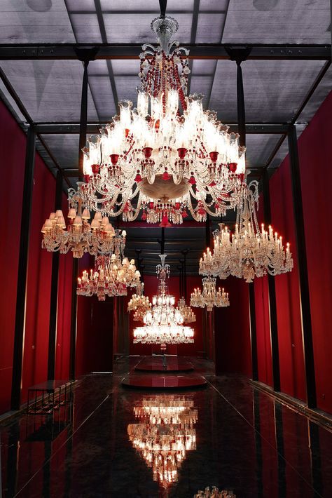 Baccarat Celebrates Its Crystal Anniversary - The New York Times Baccarat Chandelier, Baccarat Crystal, Antique Chandelier, Beautiful Chandelier, Beautiful Lighting, Chandelier Lamp, Aesthetic Vintage, Baccarat, Beautiful Interiors